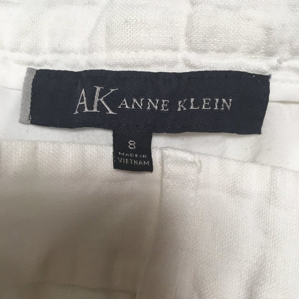 Anne Klein Wide Leg Linen Pants - Picture 4 of 7